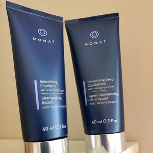 Monat travel size Smoothing Shampoo and Conditioner